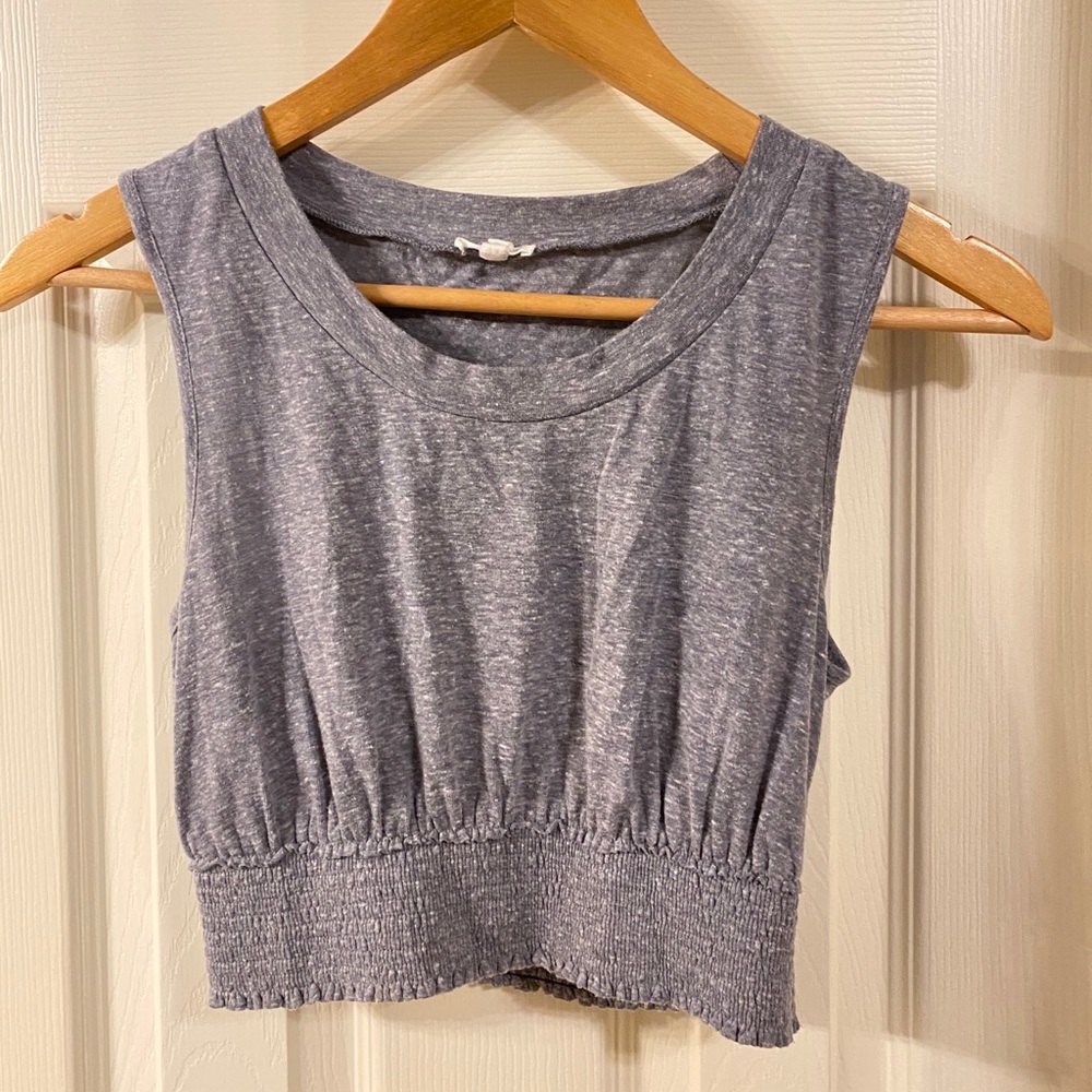Blue /grey crop top